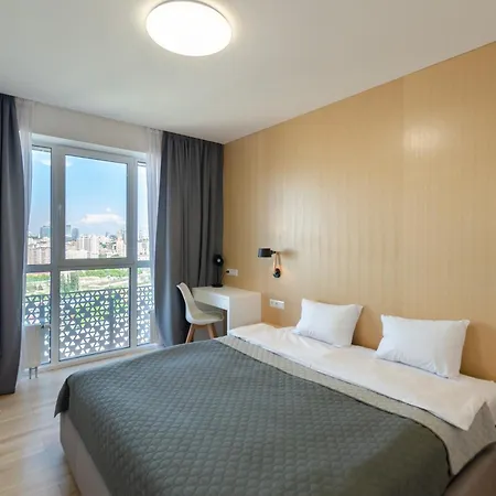 Petrovdom Panoramic City View Apartments At Rc Kvartet, Central Railway Station 基輔 外观 照片